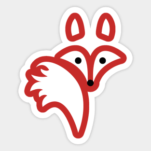 Fox Lines Sticker